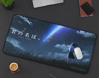 Your Name Desk Mat, Your Name Anime Mousepad | Kimi no Na Wa Desk Mat, Anime Mousepad | Lofi Anime, Comet Art, Meteor Art