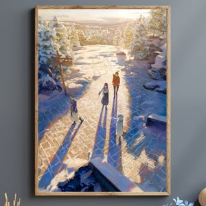 Fantasy Anime Wandbild, Reise Anime Wandbild | Fantasy Anime Poster, Reise Anime Poster, Abenteuer Anime Wandkunst | Anime Geburtstagsgeschenk