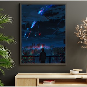 Printable YourName Poster | Anime Print | Kimi no Na Wa Poster | 君の名は | A4 Anime Wall Art | Minimalist Anime Poster