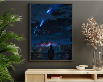 Printable YourName Poster | Anime Print | Kimi no Na Wa Poster | 君の名は | A4 Anime Wall Art | Minimalist Anime Poster