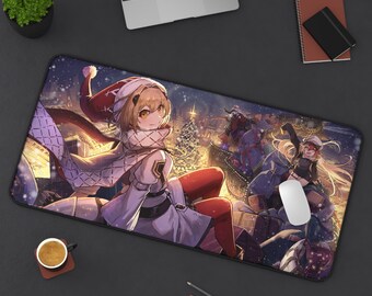 Alchemy Stars Deskmat, Alchemy Stars Mousepad, Alchemy Stars Christmas, Vice Gronru | Anime Christmas, Anime Xmas | Gacha Deskmat Mousepad