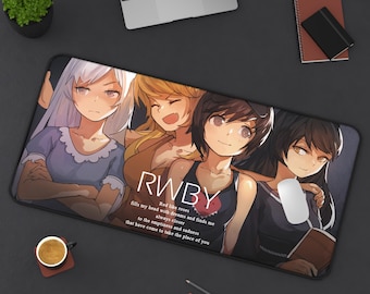 RWBY Deskmat, RWBY Mousepad | Anime Quartet, Anime Mousepad, Cartoon Mousepad | Anime Girls Mousepad, Ruby Mousepad,
