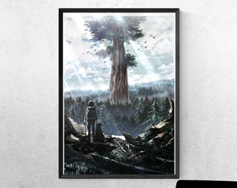 Anime Tree Wallart | Anime Tree Poster, Anime Fall Wallart, Anime Summer Poster, Anime Wall Art | Anime Gift for Him, Gift ForHim, Giftfor