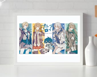 Blue Lock Characters Wallart | Footbal Poster, Blue Lock What If Wallart, Soccer Wallart, BlueLock Anime Poster | Blue Lock Anime Gift