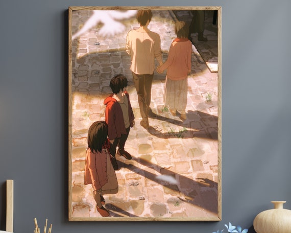 Anime Couple Wallart | Anime Couple Poster, Anime Fall Wallart, Anime Couple Wall Art | Anime Gift for Him, Gift ForHim, Giftfor Her, Weeb