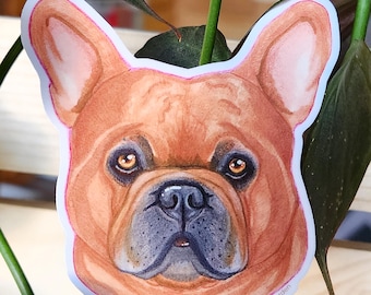 Hand-Drawn French Bulldog Sticker | Original Art Vinyl Decal