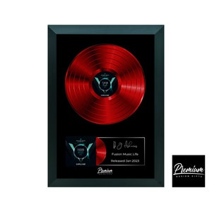Custom Plaque | Personalized Plaque | Vinyl Poster | Frame Award Record Plaque | Personalized Vinyl | Music Gift Music | Plaque Custom