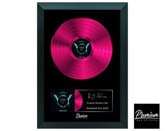 Custom Plaque | Personalized Plaque | Vinyl Poster | Frame Award Record Plaque | Personalized Vinyl | Music Gift Music | Plaque Custom