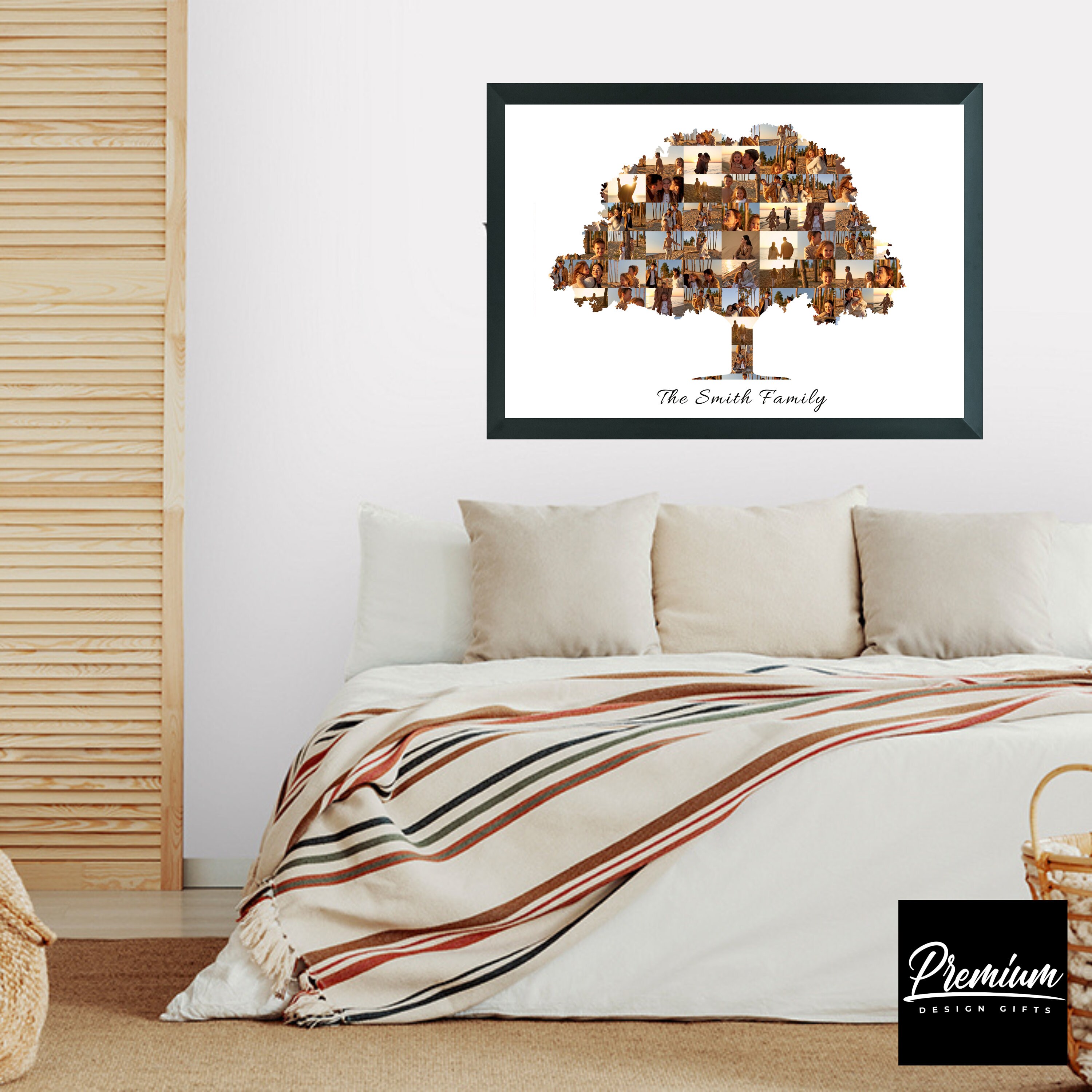 Family Tree Wall Art Collage | Custom Photo Collage | Christmas Gift ...