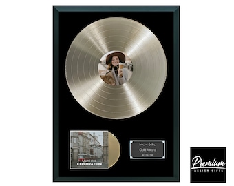 Custom Plaque | Personalized Plaque | Vinyl Portrait | Framed Award Record Plaque | Personalized Vinyl | Music Gift Music | Plaque Custom