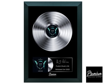 Custom Plaque | Personalized Plaque | Vinyl Poster | Framed Award Record Plaque | Personalized Vinyl | Music Gift Music | Plaque Custom