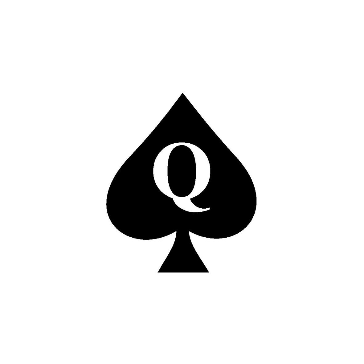 Reina de picas / Signo de la BBC / Descarga digital / Pegatina - Etsy