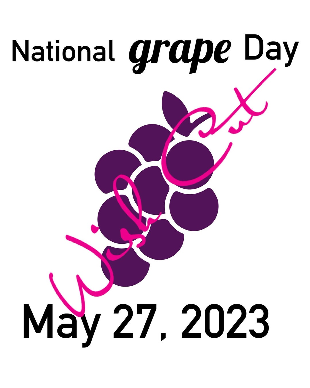 National Grape Day SVG File Etsy