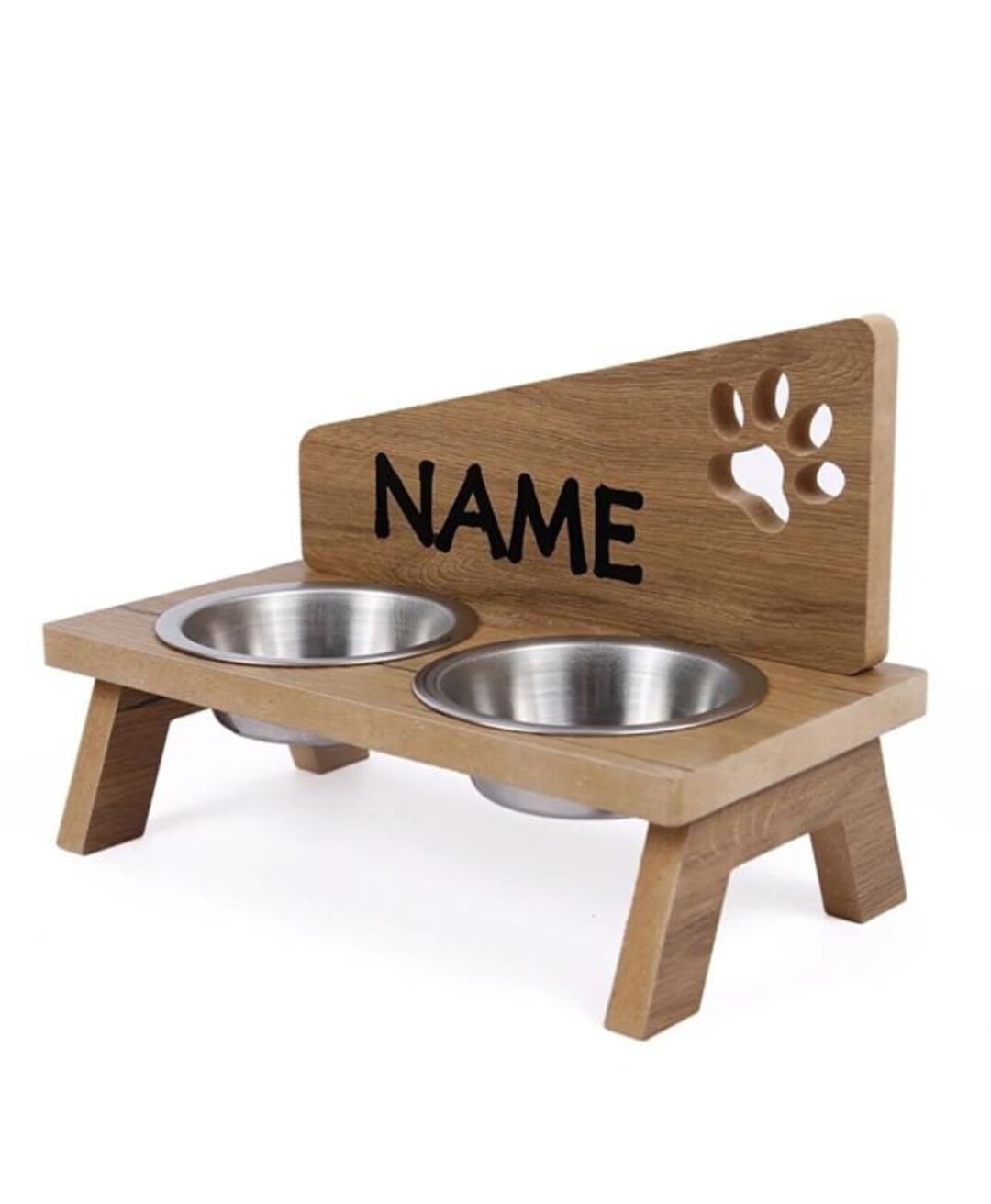 Personalized Wood Pet Bowl, Dog Bowl , Cat Bowl , Personalized Cat Bowl