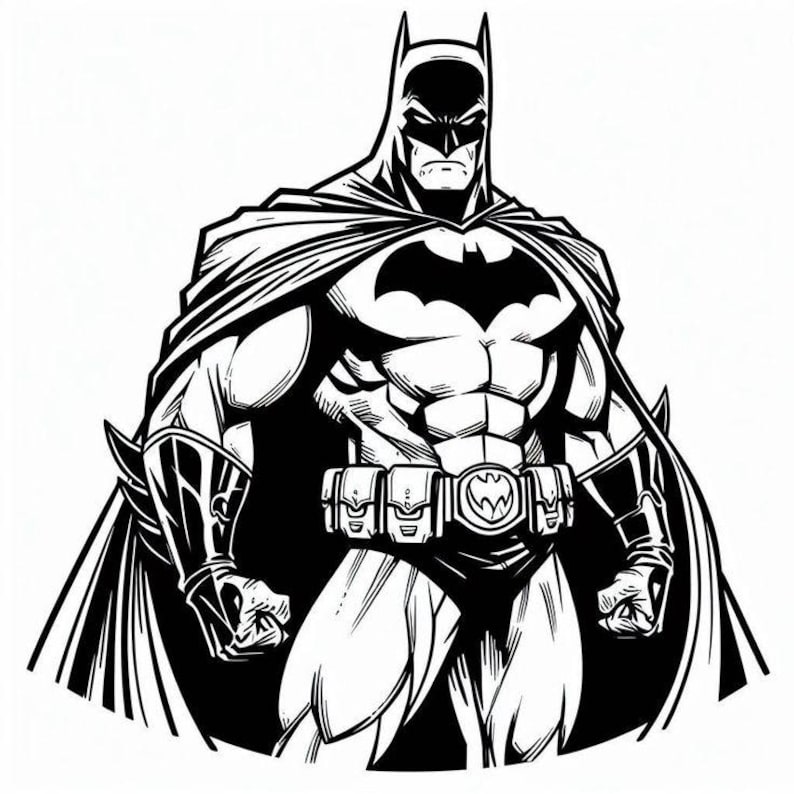 Batman Ripped Vector Batman Vector SVG PNG | Superhero Wall Art | Digital Download - Etsy