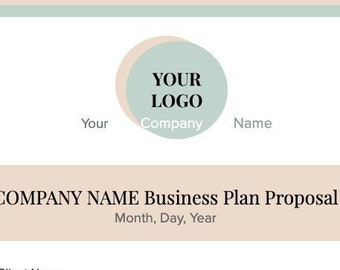 Business Consulting Project Proposal Template // Business Planning for Start-up (Green and Pink aesthetic)