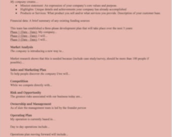 Executive Summary Template // Business Plan for Start-up, Business planning (Pink aesthetic)