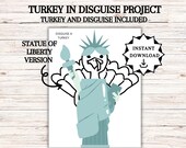 Disguise a Turkey, Turkey in Disguise Printable, Thanksgiving Activities, Thanksgiving Kids Table Activities, Disguise a Turkey Ideas