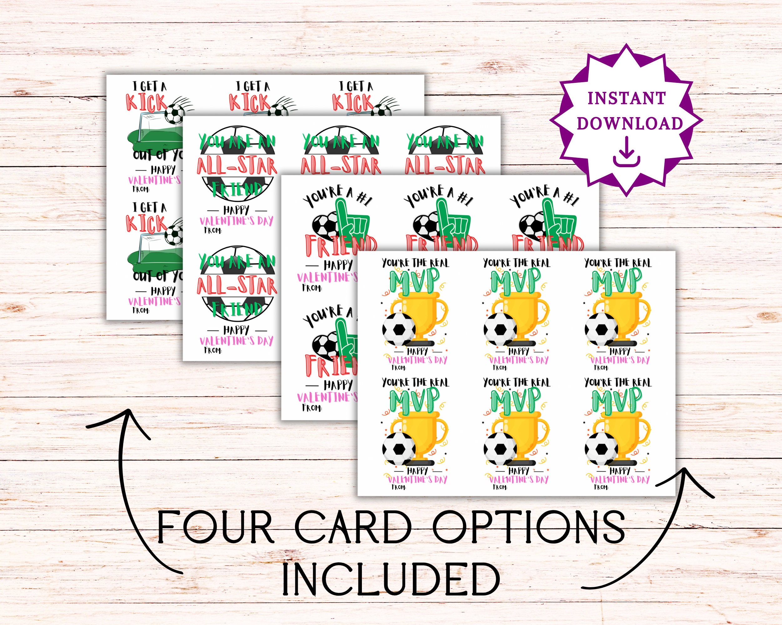 Soccer Valentine Cards Printable Soccer Valentine s Soccer Valentine Tags Valentine Gift Tags