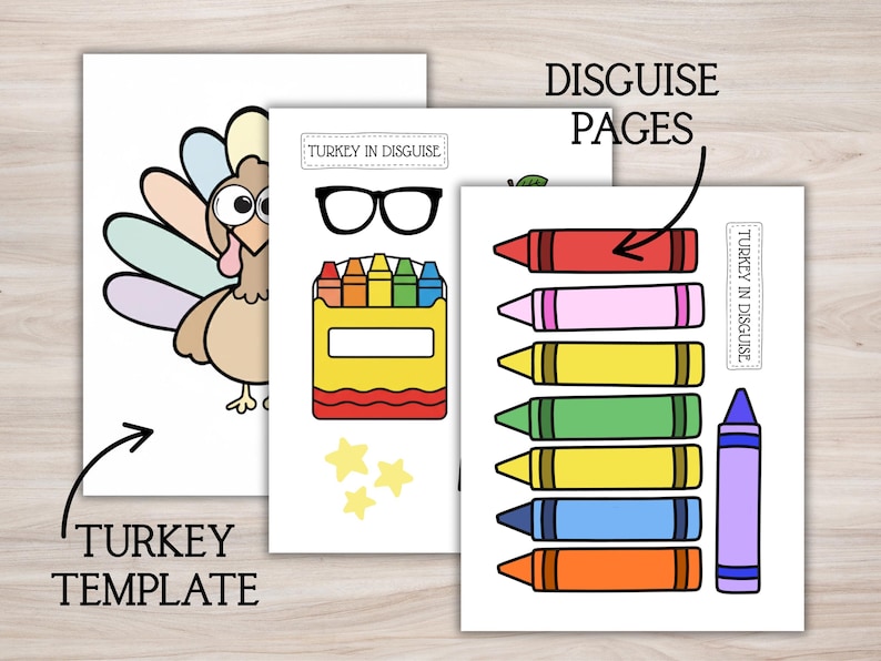 Disguise a Turkey Turkey in Disguise Printable Thanksgiving Disguise a Turkey Turkey in Disguise Printable Thanksgiving
