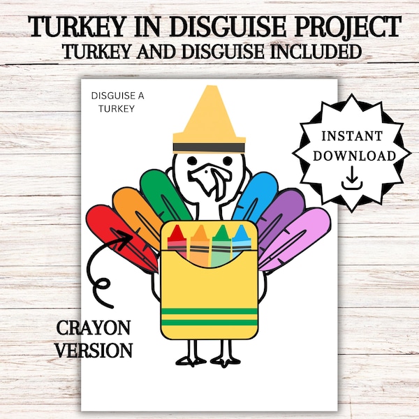 Disguise a Turkey, Turkey in Disguise Printable, Thanksgiving Activities, Thanksgiving Kids Table Activities,  Disguise a Turkey Ideas