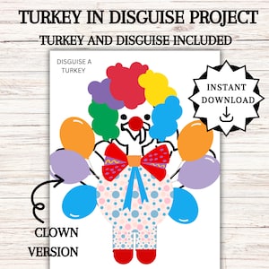 Disguise a Turkey, Turkey in Disguise Printable, Thanksgiving Activities, Thanksgiving Kids Table Activities,  Disguise a Turkey Ideas