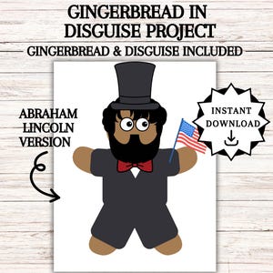 Disguise a Gingerbread Man, Gingerbread in Disguise Printable, Gingerbread Costume Ideas, Kids Table Activity,  Disguise a Gingerbread Ideas