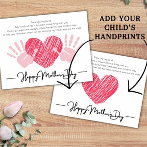 Mother's Day Handprint Butterfly Printable - Fun Learn Grow Co