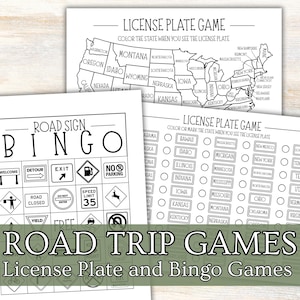 ロードトリップゲーム、ナンバープレートゲーム、ロードトリップビンゴ、旅行ビンゴ、車内ゲーム、車内アクティビティ、ナンバープレートハント、ロードトリップの楽しみ