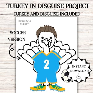 Disguise a Turkey, Turkey in Disguise Printable, Thanksgiving Activities, Thanksgiving Kids Table Activities,  Disguise a Turkey Ideas