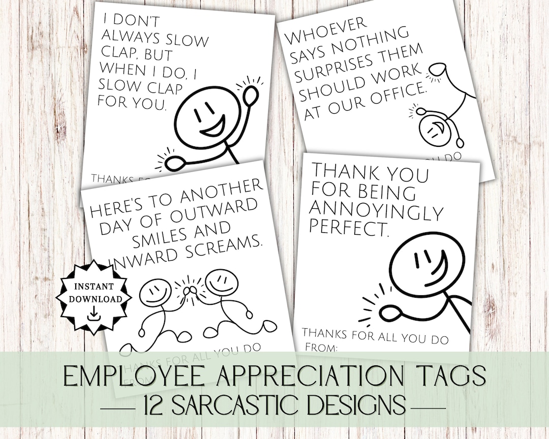 funny employee appreciation day, funny employee appreciation cards