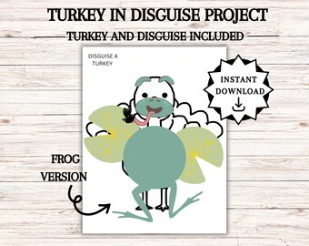 Disguise a Turkey Blank Ice Cream Disguise - Etsy UK