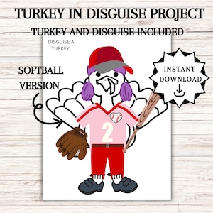 Disguise a Turkey, Turkey in Disguise Printable, Thanksgiving Activities, Thanksgiving Kids Table Activities,  Disguise a Turkey Ideas