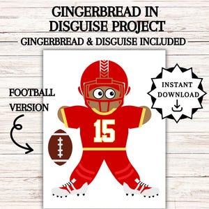 Disguise a Gingerbread Man, Gingerbread in Disguise Printable, Gingerbread Costume Ideas, Kids Table Activity,  Disguise a Gingerbread Ideas