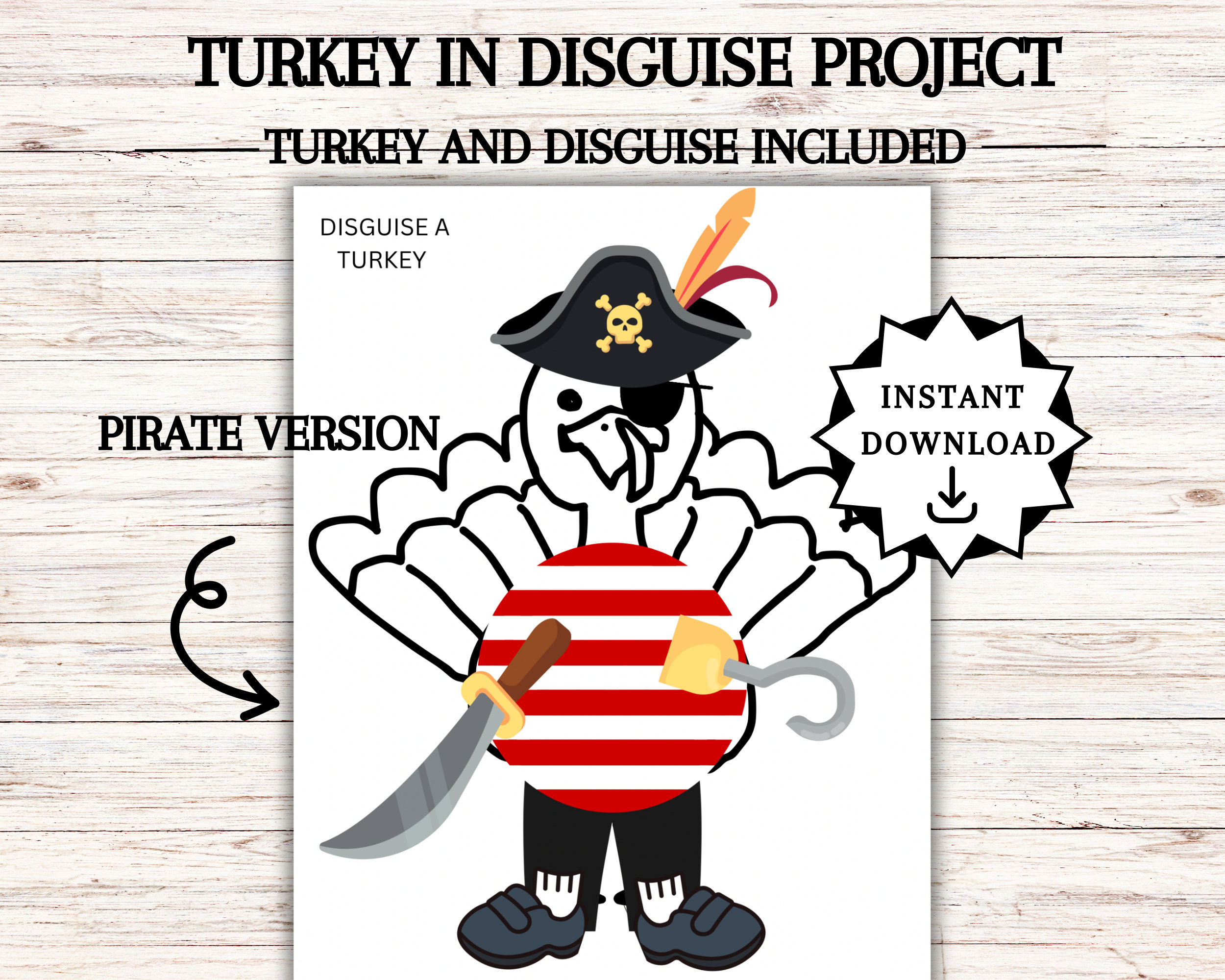 pirate turkey - etsy.de