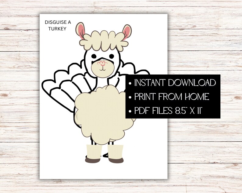 Disguise a Turkey, Turkey in Disguise Printable, Thanksgiving ...