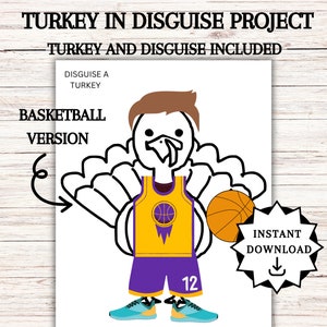 Disguise a Turkey, Turkey in Disguise Printable, Thanksgiving Activities, Thanksgiving Kids Table Activities,  Disguise a Turkey Ideas