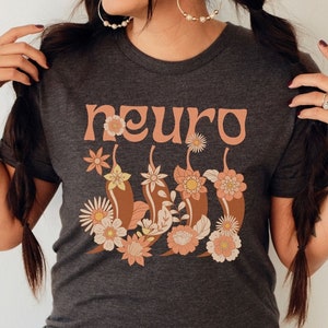Boho Neuro Spicy Shirt, Neurodiversity Awareness Tee, Autism ADHD Gift, Neurodivergent Gift, Aesthetic Best Friend Gift Tshirt