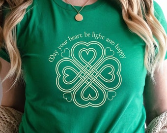 Irish Blessing T-Shirt, St. Patrick's Day Shirt, Irish Aesthetic, Irish Clover Tee, Celtic Shamrock Shirt, Traditional Irish Toast TShirt