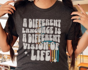 Language Learner T-Shirt, ESL Teacher Gift, Bilingual Tee