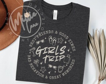 Girls Trip Shirts, Best Friends Vacation Matching Tees, Mother Daughters Trip Shirt
