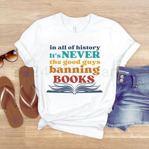 Banned Books Shirt, Retro Book Lover T-Shirt, Literary Tee, Librarian Shirt, Freedom to Read Activist Shirt, Read Banned Books