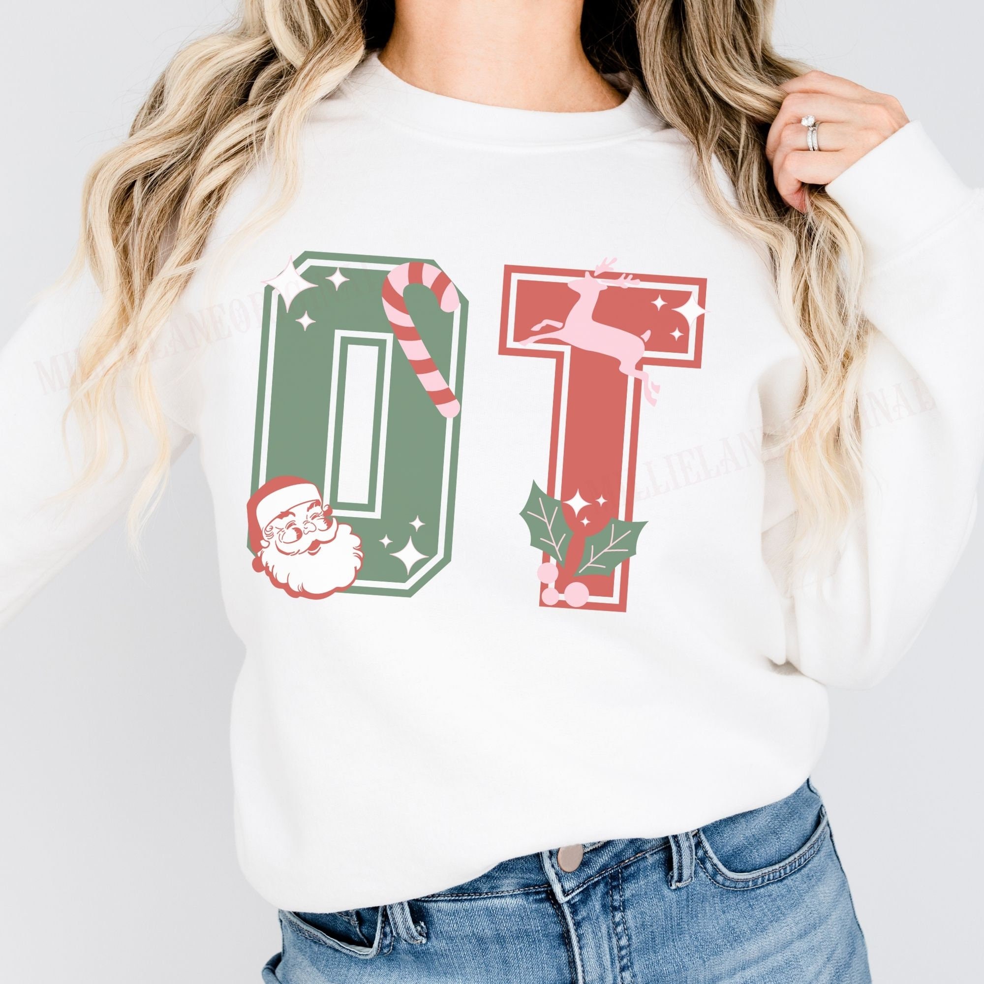 Occupational Therapy Vintage Santa Christmas Crewneck Sweatshirt ...