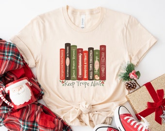 Romance Book Shirt, Romantasy Book Lover Gift, Christmas Romance Reader Apparel, Romance Reader Gift, Romance Books Lover Tee