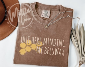 Camiseta divertida de apicultor - Camiseta de cera de abejas Comfort Colors®, regalo para el Día de la Madre y el Día del Padre, camiseta vintage suave de jardinería