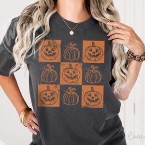 Comfort Colors® Fall Pumpkin Shirt, Halloween & Thanksgiving Tshirt, Jack O Lantern Tee, Spooky Season Gift, Pumpkin Season, Seasonal Tee