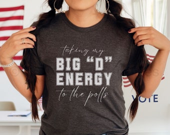 Vote Blue Tshirt, Voting Rights Tee, Democrat Voter Shirt, Democracy & Social Justice Activist Gift