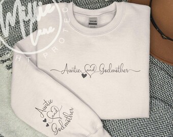 Moletom personalizado para madrinha/tia, presente para pedido de madrinha