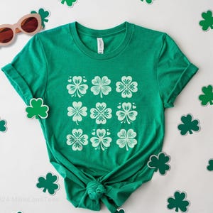 Lucky Irish Clovers Shirt, Shamrock St Patrick&#39;s Day Tee, St Patty&#39;s T-Shirt, Women&#39;s Lucky Shirt, Irish Gifts, Teacher Shirts