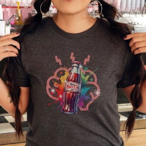 Retro Neuro Spicy ADHD Autism Shirt, Neurodivergent Gift, Neurodiversity Awareness Tee, Retro Vintage Style Crewneck, Spicy Neuro Cola